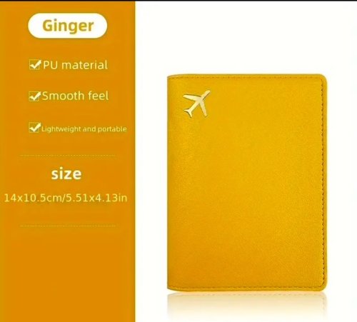 Faux Leather Passport Cover